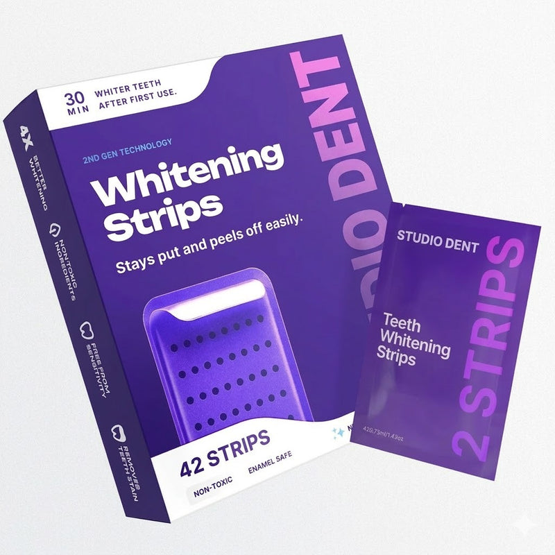 Purple Teeth Whitening Strips