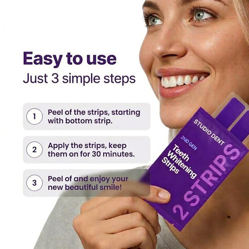 STUDIO DENT Purple Teeth Whitening Strips